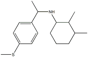 2,3-dimethyl-N-{1-[4-(methylsulfanyl)phenyl]ethyl}cyclohexan-1-amine Struktur