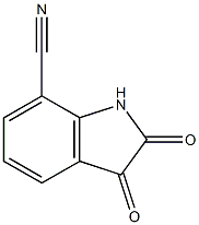 2,3-dioxo-2,3-dihydro-1H-indole-7-carbonitrile Struktur