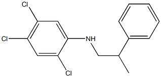 2,4,5-trichloro-N-(2-phenylpropyl)aniline Struktur