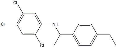 2,4,5-trichloro-N-[1-(4-ethylphenyl)ethyl]aniline Struktur