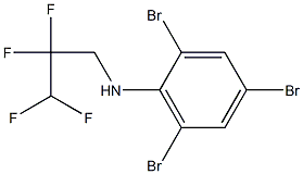 2,4,6-tribromo-N-(2,2,3,3-tetrafluoropropyl)aniline Struktur