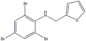 2,4,6-tribromo-N-(thiophen-2-ylmethyl)aniline Struktur