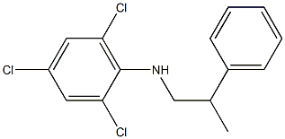 2,4,6-trichloro-N-(2-phenylpropyl)aniline Struktur