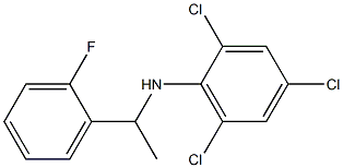 2,4,6-trichloro-N-[1-(2-fluorophenyl)ethyl]aniline Struktur