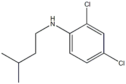 2,4-dichloro-N-(3-methylbutyl)aniline Struktur