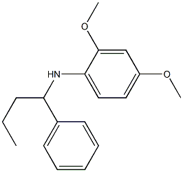 2,4-dimethoxy-N-(1-phenylbutyl)aniline Struktur