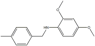 2,4-dimethoxy-N-[(4-methylphenyl)methyl]aniline Struktur