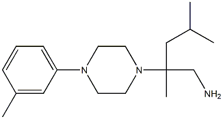 2,4-dimethyl-2-[4-(3-methylphenyl)piperazin-1-yl]pentan-1-amine Struktur