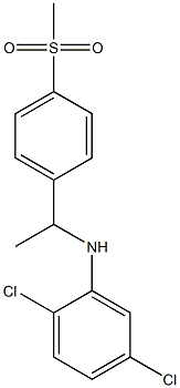 2,5-dichloro-N-[1-(4-methanesulfonylphenyl)ethyl]aniline Struktur