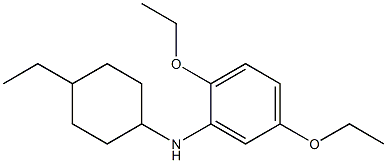 2,5-diethoxy-N-(4-ethylcyclohexyl)aniline Struktur