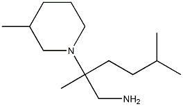 2,5-dimethyl-2-(3-methylpiperidin-1-yl)hexan-1-amine Struktur