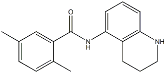 2,5-dimethyl-N-(1,2,3,4-tetrahydroquinolin-5-yl)benzamide Struktur