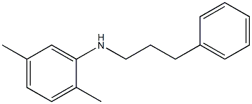 2,5-dimethyl-N-(3-phenylpropyl)aniline Struktur