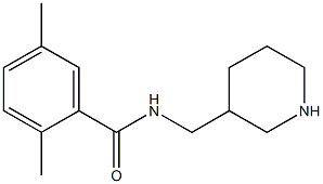 2,5-dimethyl-N-(piperidin-3-ylmethyl)benzamide Struktur