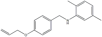 2,5-dimethyl-N-{[4-(prop-2-en-1-yloxy)phenyl]methyl}aniline Struktur