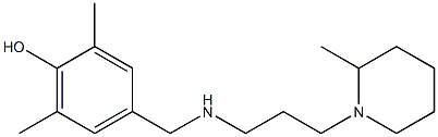 2,6-dimethyl-4-({[3-(2-methylpiperidin-1-yl)propyl]amino}methyl)phenol Struktur