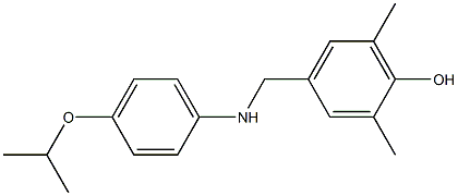 2,6-dimethyl-4-({[4-(propan-2-yloxy)phenyl]amino}methyl)phenol Struktur