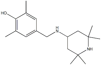 2,6-dimethyl-4-{[(2,2,6,6-tetramethylpiperidin-4-yl)amino]methyl}phenol Struktur