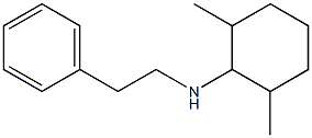 2,6-dimethyl-N-(2-phenylethyl)cyclohexan-1-amine Struktur