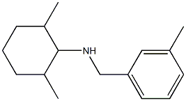 2,6-dimethyl-N-[(3-methylphenyl)methyl]cyclohexan-1-amine Struktur