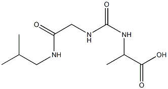 2-[({[2-(isobutylamino)-2-oxoethyl]amino}carbonyl)amino]propanoic acid Struktur