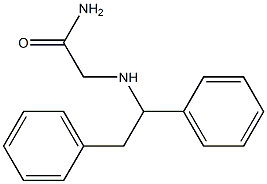 2-[(1,2-diphenylethyl)amino]acetamide Struktur