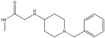 2-[(1-benzylpiperidin-4-yl)amino]-N-methylacetamide Struktur