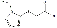 2-[(1-ethyl-1H-imidazol-2-yl)sulfanyl]acetic acid Struktur