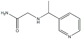 2-[(1-pyridin-3-ylethyl)amino]acetamide Struktur