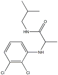 2-[(2,3-dichlorophenyl)amino]-N-(2-methylpropyl)propanamide Struktur