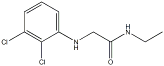 2-[(2,3-dichlorophenyl)amino]-N-ethylacetamide Struktur