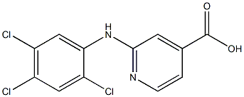 2-[(2,4,5-trichlorophenyl)amino]pyridine-4-carboxylic acid Struktur