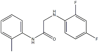 2-[(2,4-difluorophenyl)amino]-N-(2-methylphenyl)acetamide Struktur