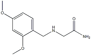 2-[(2,4-dimethoxybenzyl)amino]acetamide Struktur