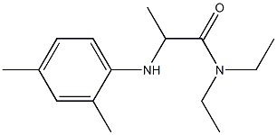 2-[(2,4-dimethylphenyl)amino]-N,N-diethylpropanamide Struktur