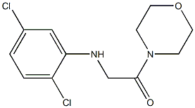 2-[(2,5-dichlorophenyl)amino]-1-(morpholin-4-yl)ethan-1-one Struktur