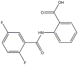 2-[(2,5-difluorobenzene)(methyl)amido]benzoic acid Struktur