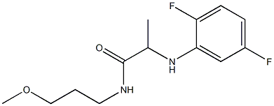 2-[(2,5-difluorophenyl)amino]-N-(3-methoxypropyl)propanamide Struktur