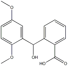 2-[(2,5-dimethoxyphenyl)(hydroxy)methyl]benzoic acid Struktur