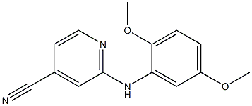 2-[(2,5-dimethoxyphenyl)amino]isonicotinonitrile Struktur