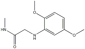 2-[(2,5-dimethoxyphenyl)amino]-N-methylacetamide Struktur