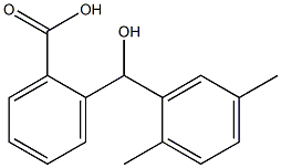 2-[(2,5-dimethylphenyl)(hydroxy)methyl]benzoic acid Struktur