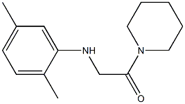 2-[(2,5-dimethylphenyl)amino]-1-(piperidin-1-yl)ethan-1-one Struktur