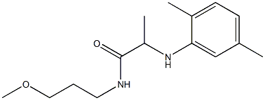 2-[(2,5-dimethylphenyl)amino]-N-(3-methoxypropyl)propanamide Struktur