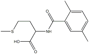 2-[(2,5-dimethylphenyl)formamido]-4-(methylsulfanyl)butanoic acid Struktur