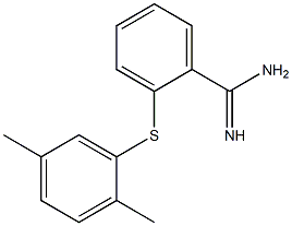 2-[(2,5-dimethylphenyl)sulfanyl]benzene-1-carboximidamide Struktur