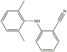 2-[(2,6-dimethylphenyl)amino]benzonitrile Struktur