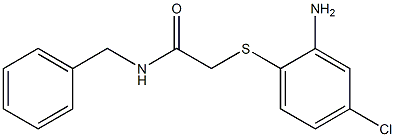 2-[(2-amino-4-chlorophenyl)sulfanyl]-N-benzylacetamide Struktur