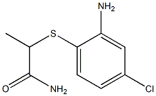 2-[(2-amino-4-chlorophenyl)sulfanyl]propanamide Struktur