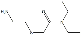 2-[(2-aminoethyl)thio]-N,N-diethylacetamide Struktur